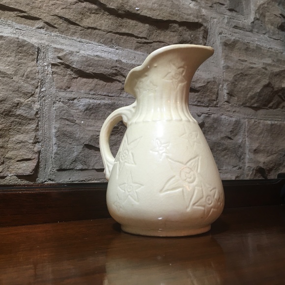 Lovely Hull Water Pitcher Vase Vintage Blue Star Flower, Ewer/Pitcher/ Vase USA - Picture 7 of 11